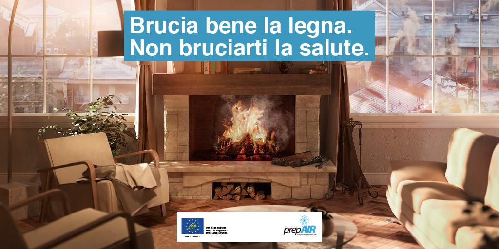 Brucia bene la legna. Non bruciarti la salute.